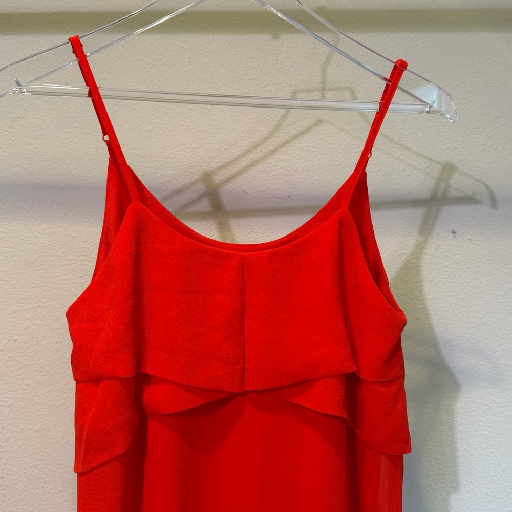 Lulu's Bright Red Spaghetti Strap Shift Dress - Picture 2 of 5
